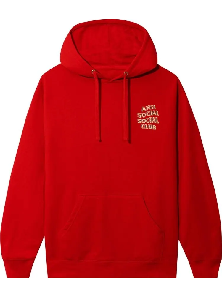 Худи Anti Social Social Club White Picket Fence Hoodie Red — изображение 1 из 2, красный