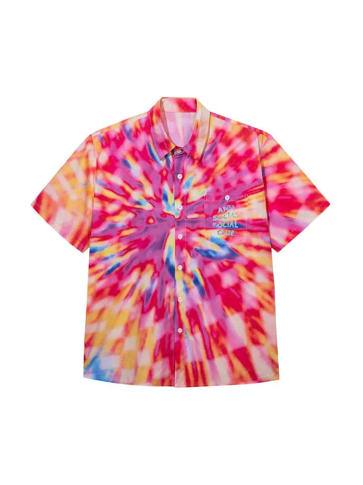 Топ Anti Social Social Club Colorblind Button Up — изображение 1 из 2, мульти