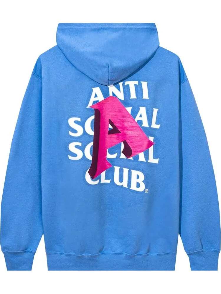 Худи Anti Social Social Club A Is For Zip Hoodie Blue — изображение 2 из 2, синий