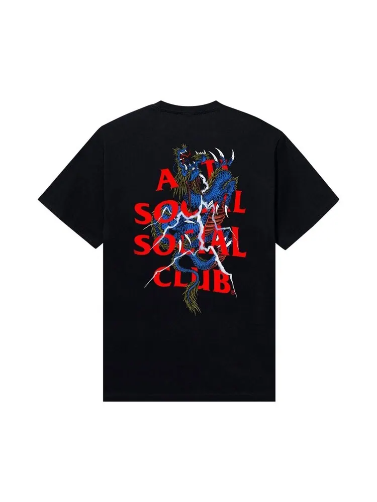Футболка Anti Social Social Club Double Dragon Tee — изображение 2 из 2, черный
