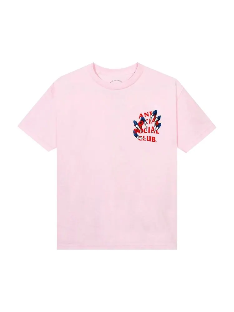Футболка Anti Social Social Club Double Dragon Tee — изображение 1 из 2, розовый