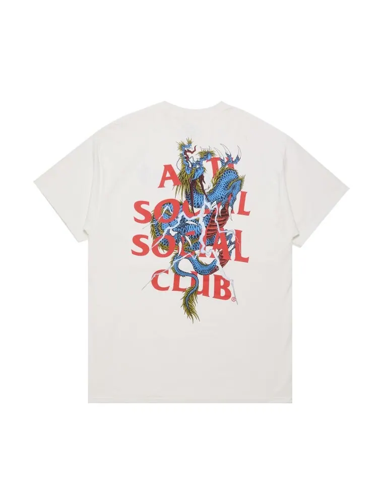 Футболка Anti Social Social Club Double Dragon Tee — изображение 2 из 3, белый