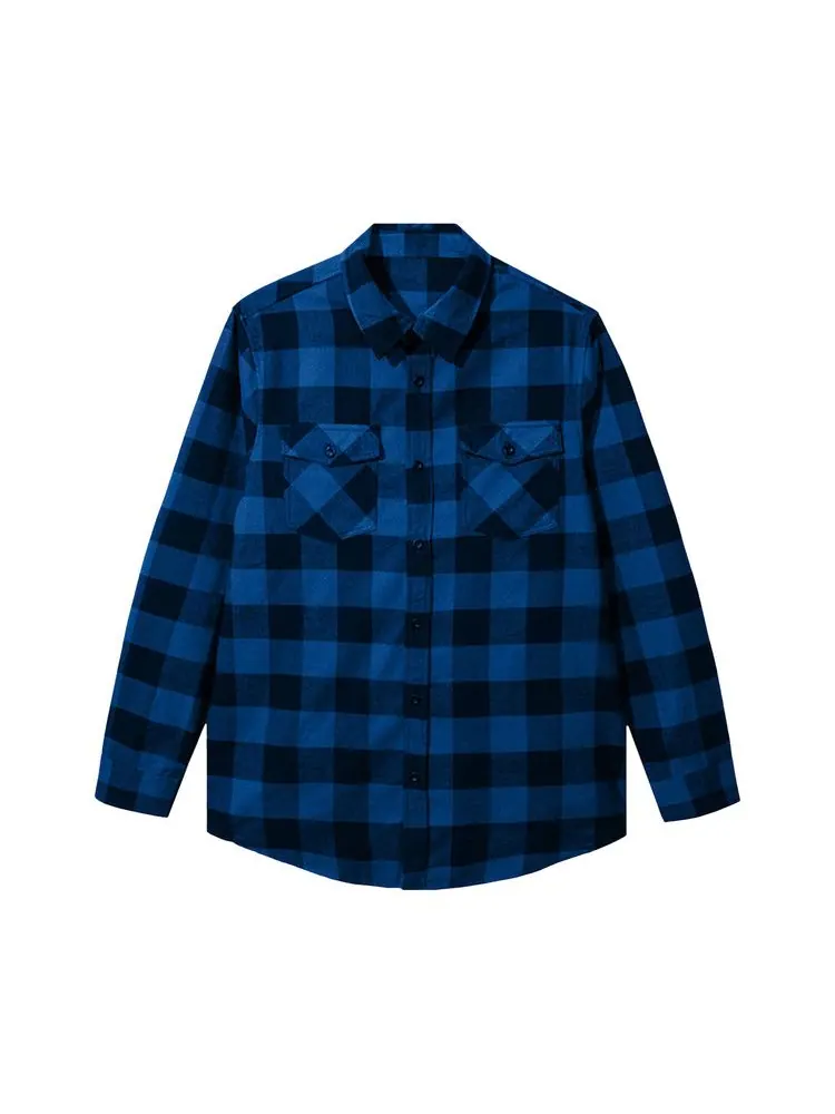 Топ Anti Social Social Club A Fire Inside Flannel — изображение 1 из 2, синий