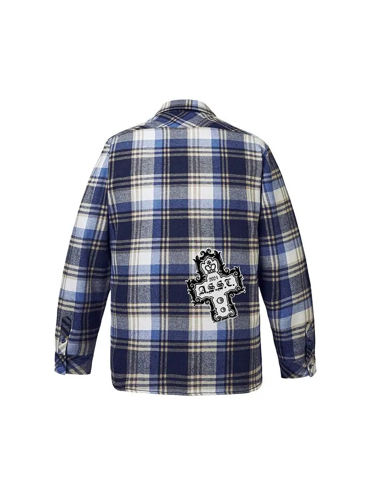 Топ Anti Social Social Club Crown Flannel — изображение 2 из 2, синий