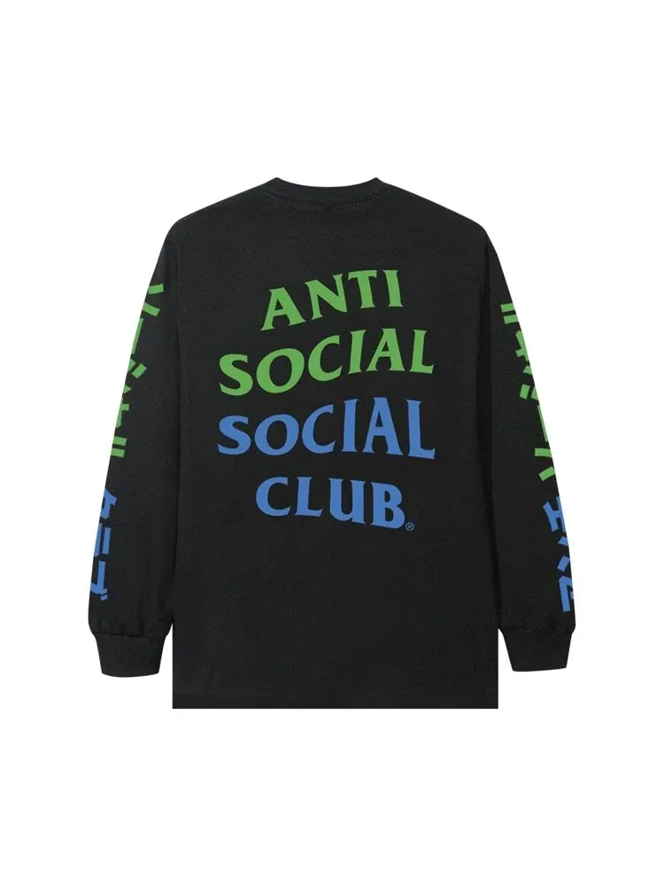 Лонгслив Anti Social Social Club Pizza Bun And Tire Long-Sleeve — изображение 2 из 2, черный
