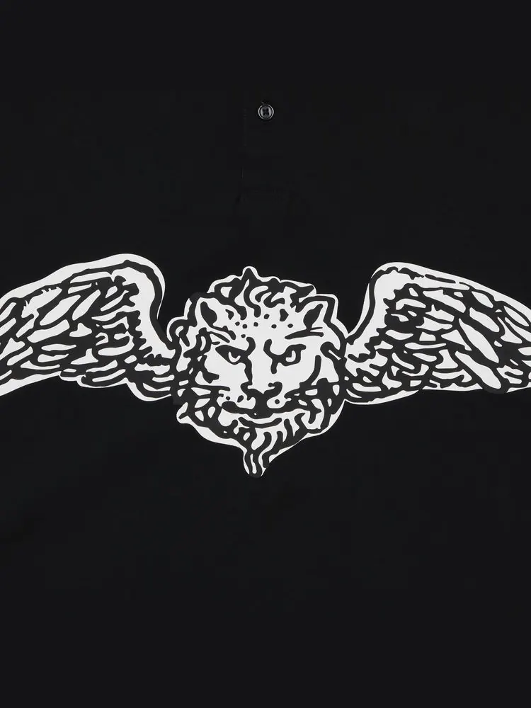 Поло GOAT Winged Lion, черное — изображение 3 из 3, черный