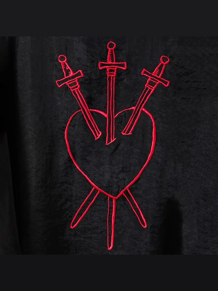 Анорак GOAT Sheer Three of Swords Tarot — изображение 3 из 3, черный