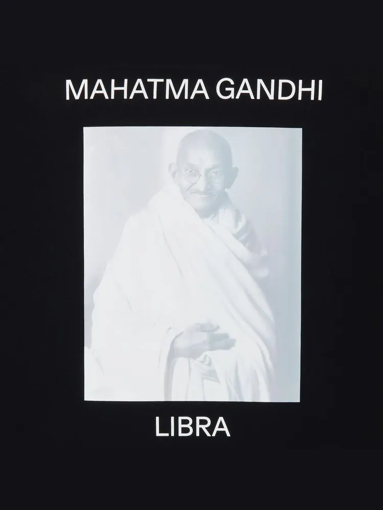 Футболка GOAT Horoscope Libra Tee, Mahatma Gandhi — изображение 3 из 3, черный