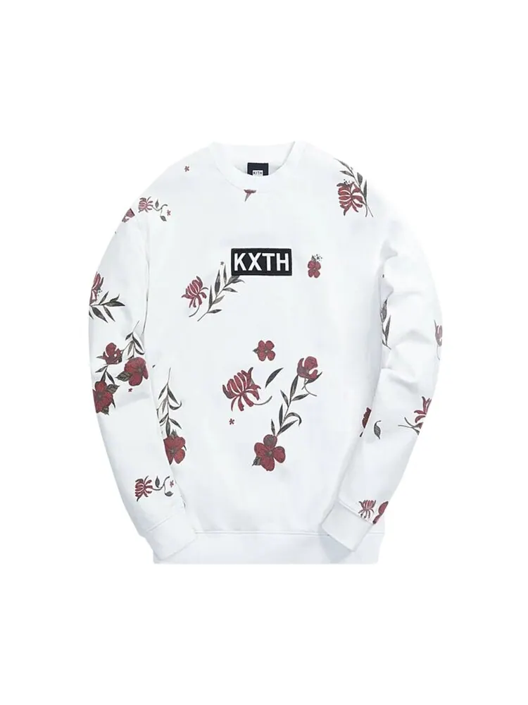 Толстовка Kith Summer Floral Crewneck 'White'