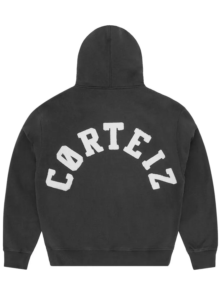 Худи Corteiz Colly Arch Zip Hoodie 'Black' — изображение 2 из 2, черный