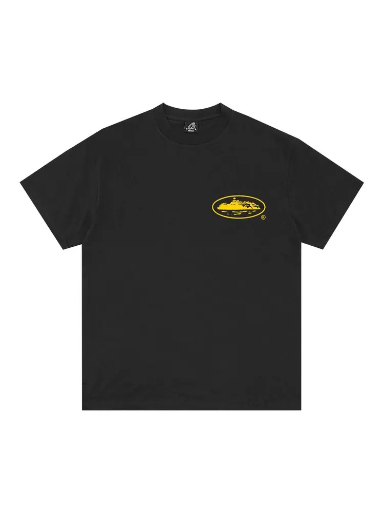 Футболка Corteiz OG Island Tee 'Black/Yellow'
