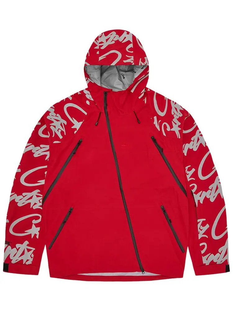 Куртка Corteiz Elitework Waterproof Shell Jacket V2 'Red' — изображение 1 из 2, красный