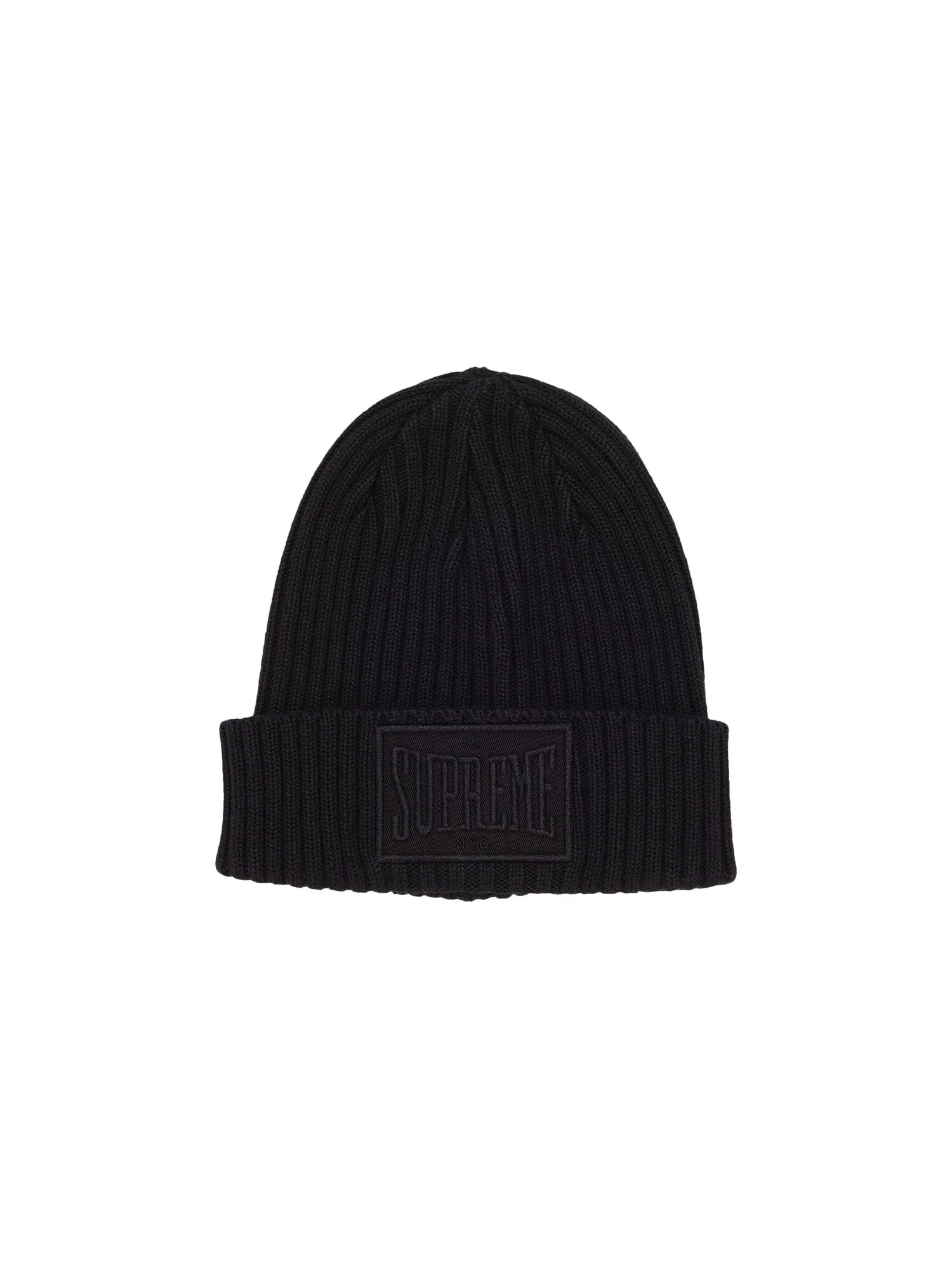Шапка-бини Supreme Overdyed Patch — изображение 1 из 3, черный