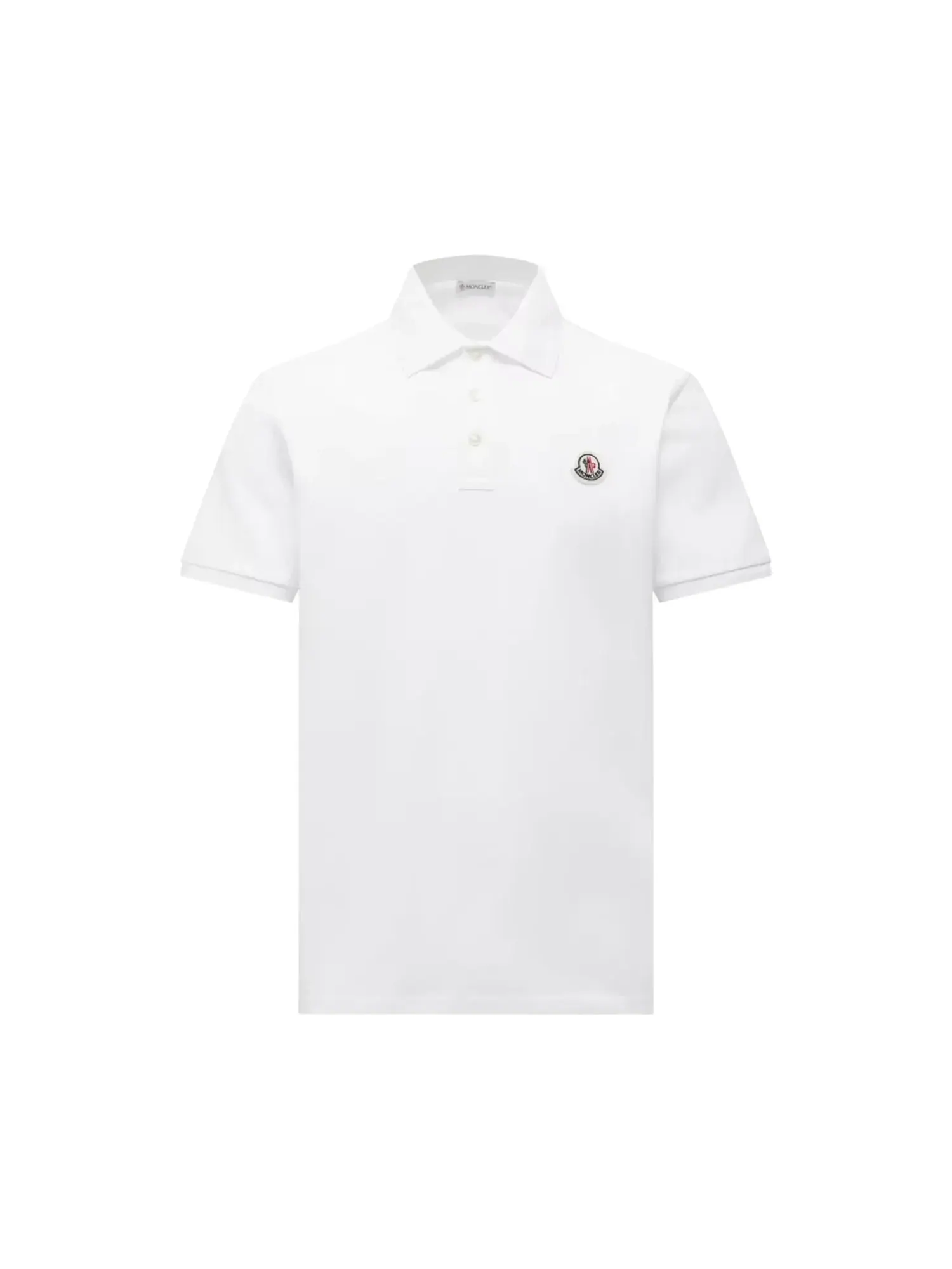 Поло с коротким рукавом Moncler — изображение 1 из 1, белый