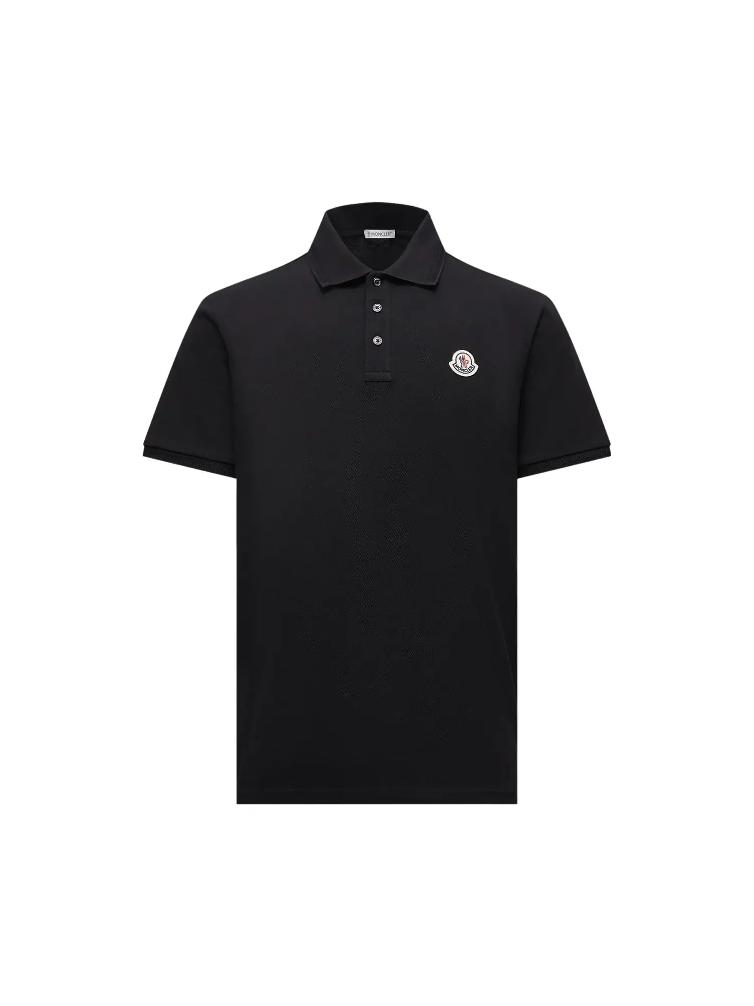 Поло с коротким рукавом Moncler — изображение 1 из 1, черный