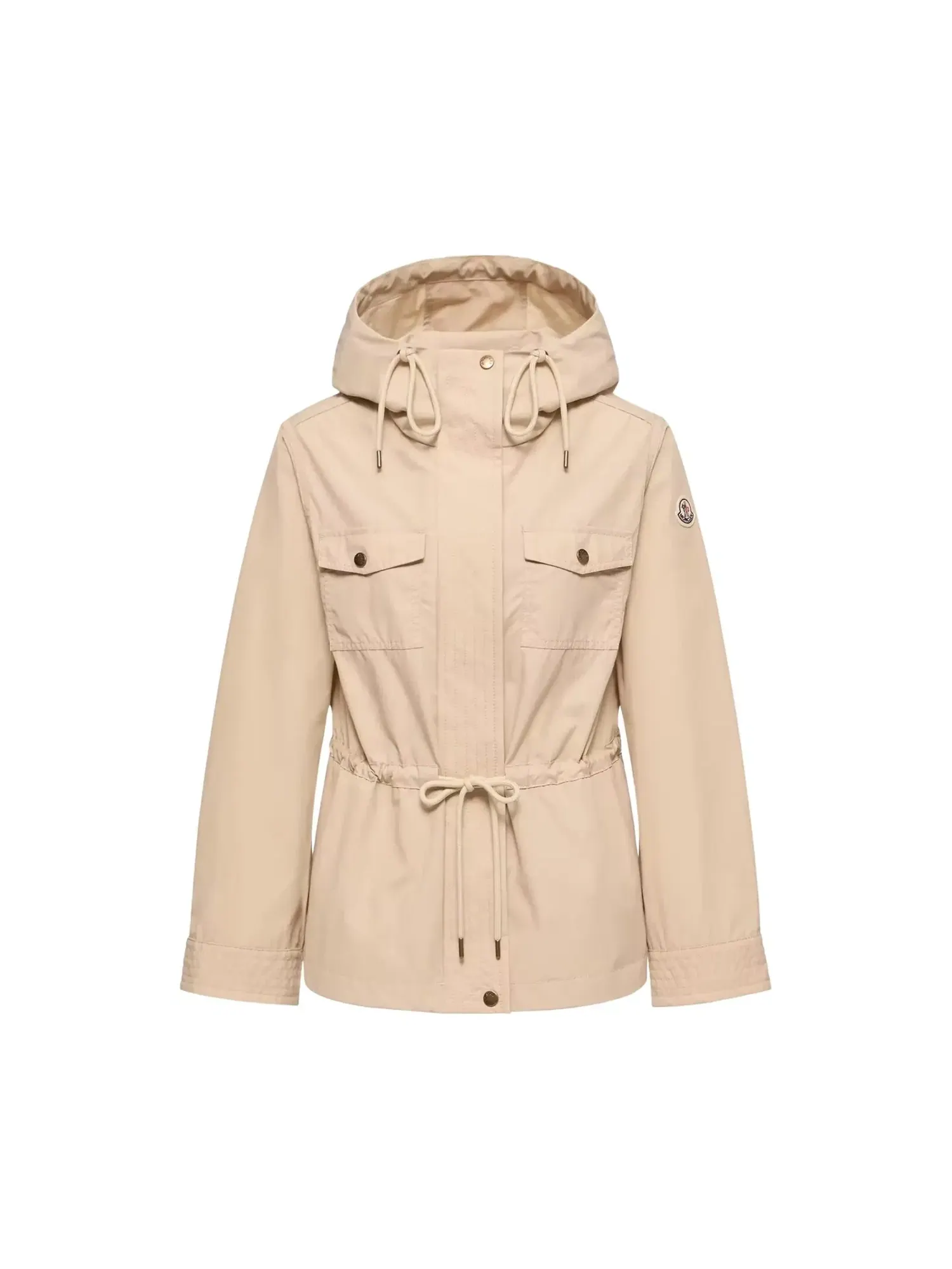Короткая парка Moncler Serin — изображение 1 из 1, бежевый