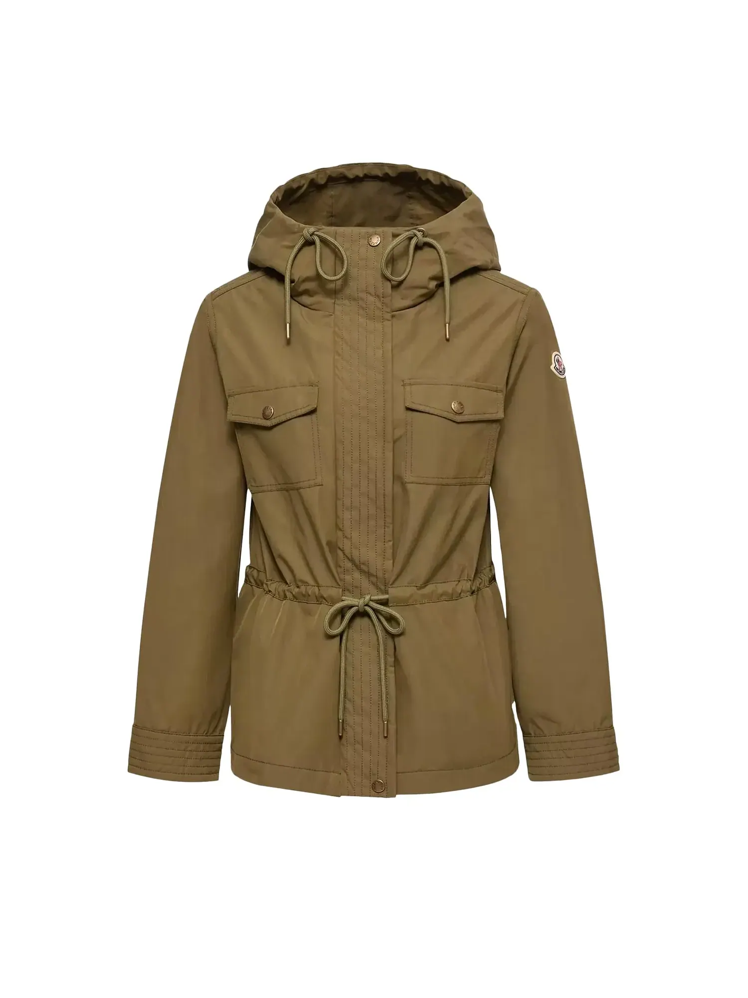 Короткая парка Moncler Serin — изображение 1 из 1, оливковый
