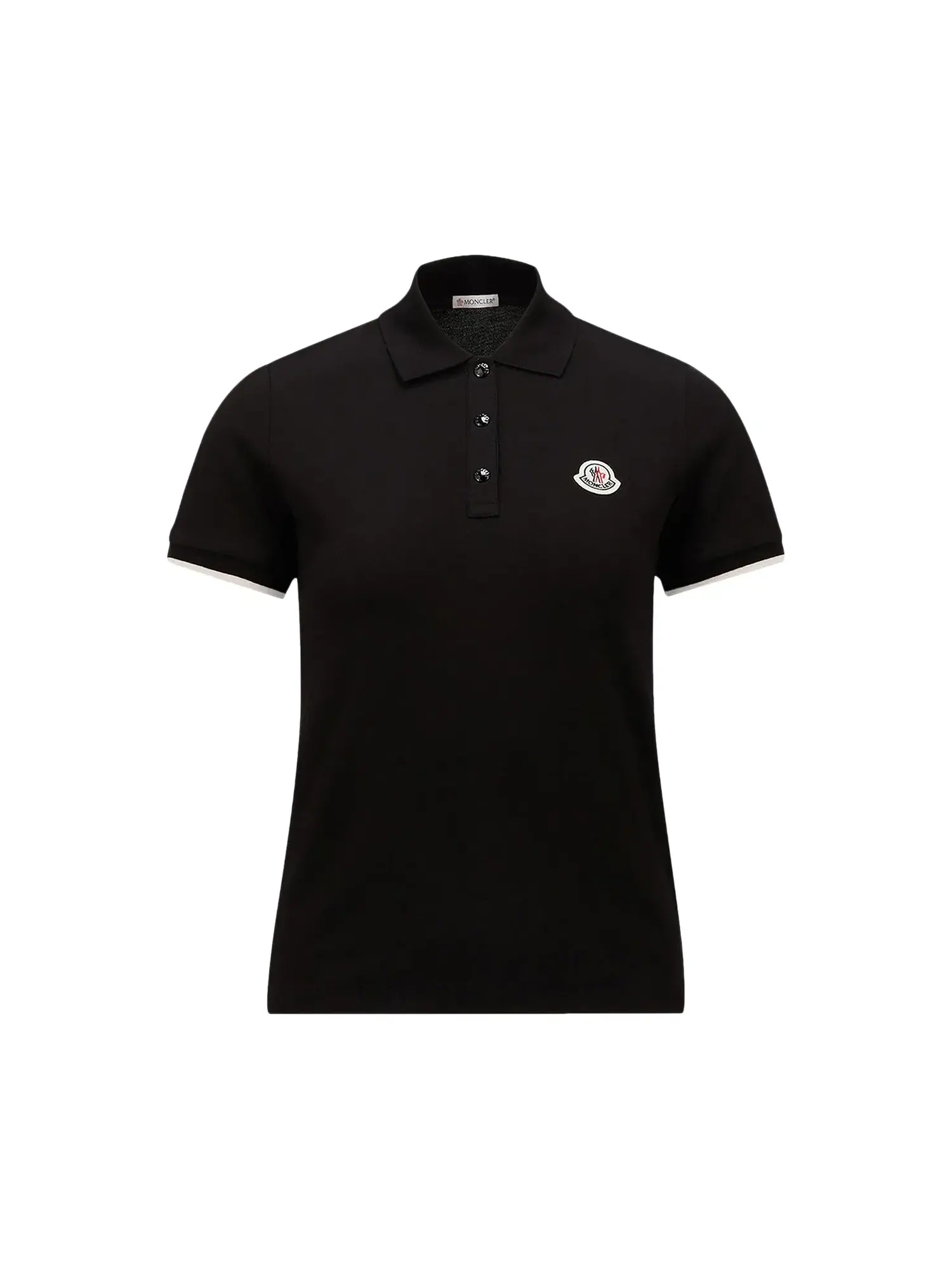 Поло Moncler Short-Sleeve — изображение 1 из 1, черный