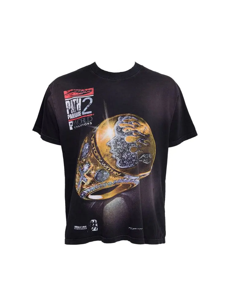 Футболка Hellstar Big Rings T-Shirt — изображение 1 из 2, черный