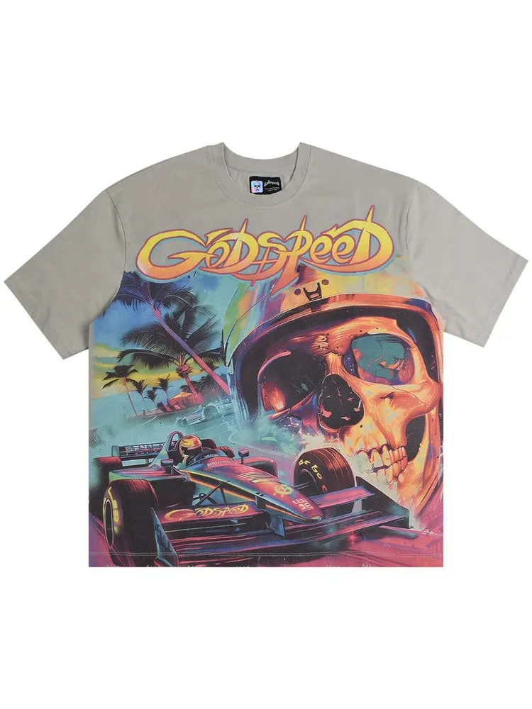 Топ Godspeed F1 Dreams, Stone Wash — черный