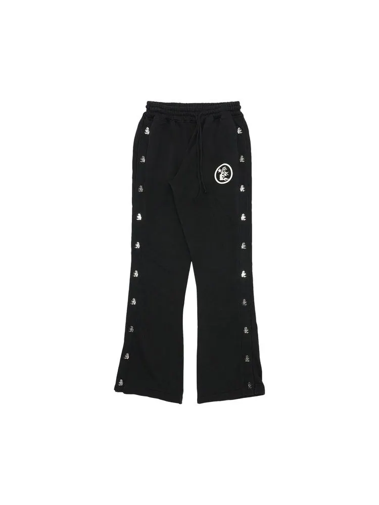Спортивные брюки Hellstar Mirror Face Snap Sweatpants — изображение 1 из 2, черный
