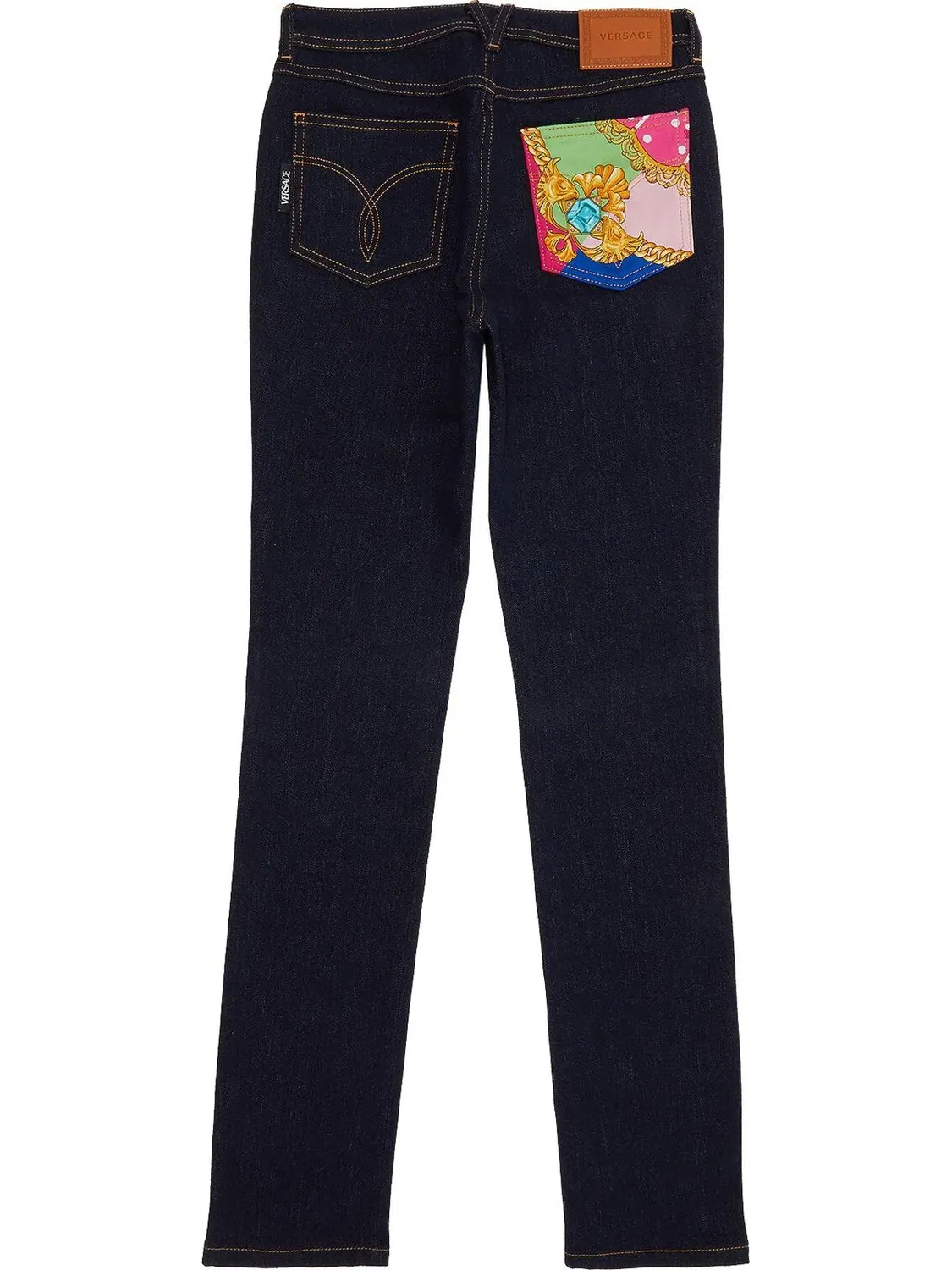 Джинсы Versace Denim Jeans 'Blue' — изображение 2 из 3, синий