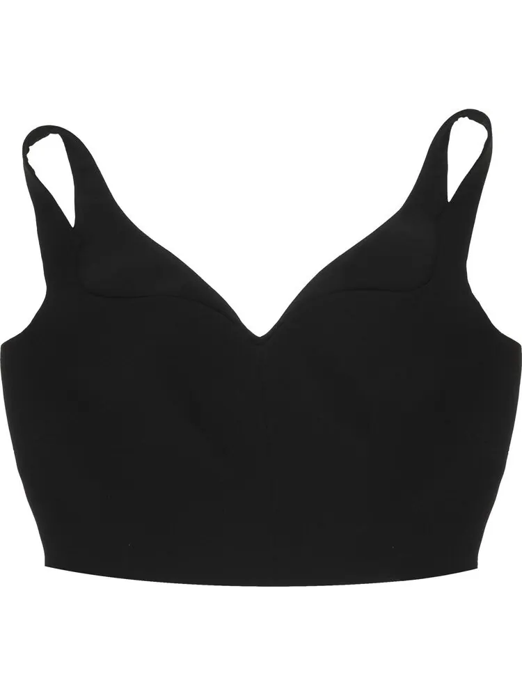 Топ Versace Silk Top 'Black' — изображение 1 из 3, черный