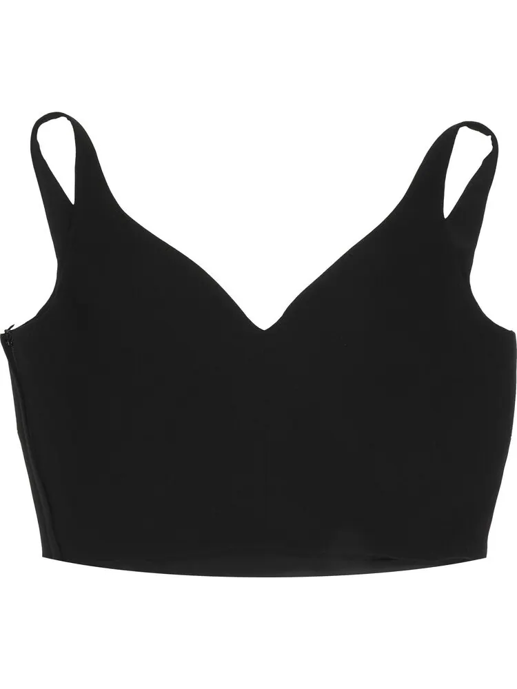Топ Versace Silk Top 'Black' — изображение 2 из 3, черный