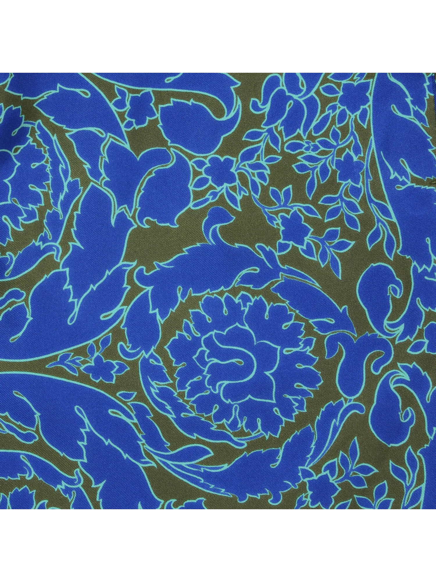 Versace Шелковые шорты с принтом Baroque — изображение 3 из 3, синий