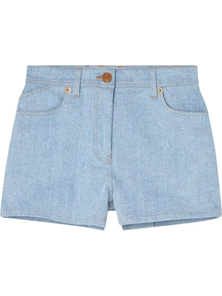 Шорты Versace Ventagli Denim Shorts 'Denim'