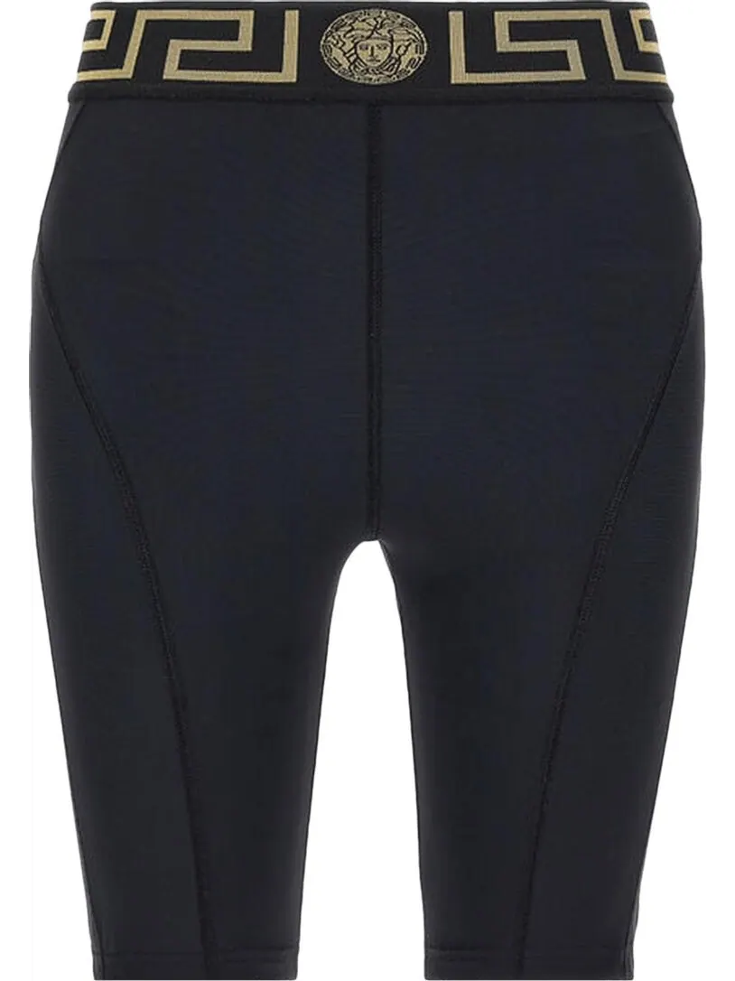 Шорты Versace Greca Border Biker Shorts 'Black' — изображение 1 из 1, черный