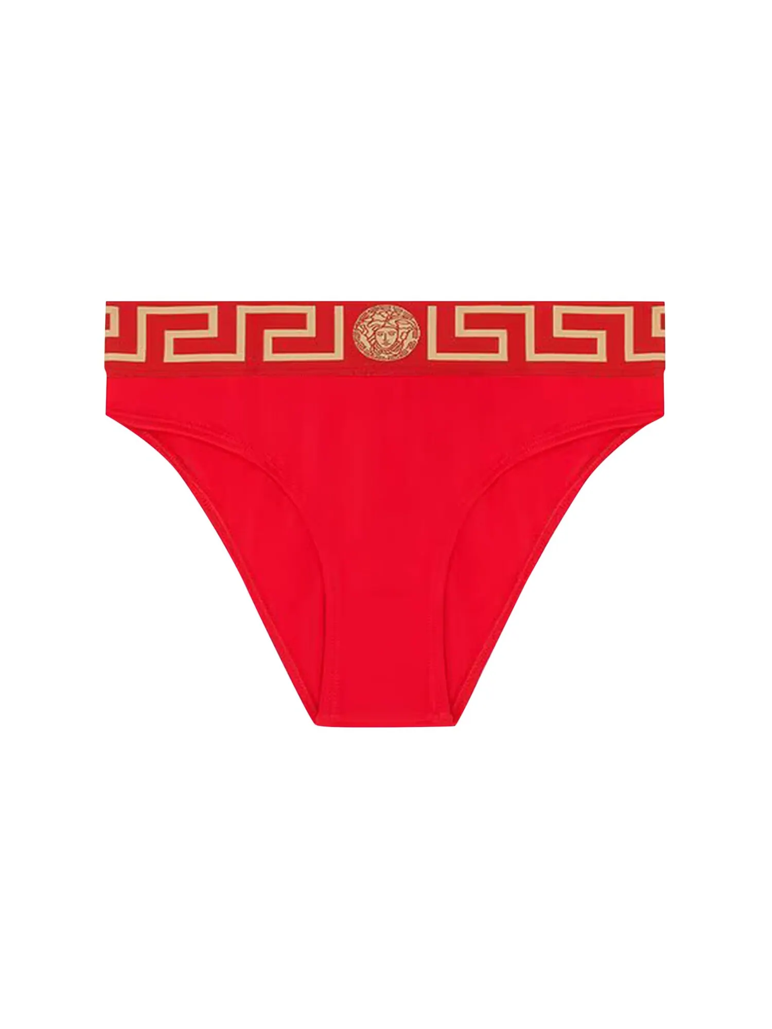 Versace Плавки бикини с каймой Greca — изображение 1 из 1, красный