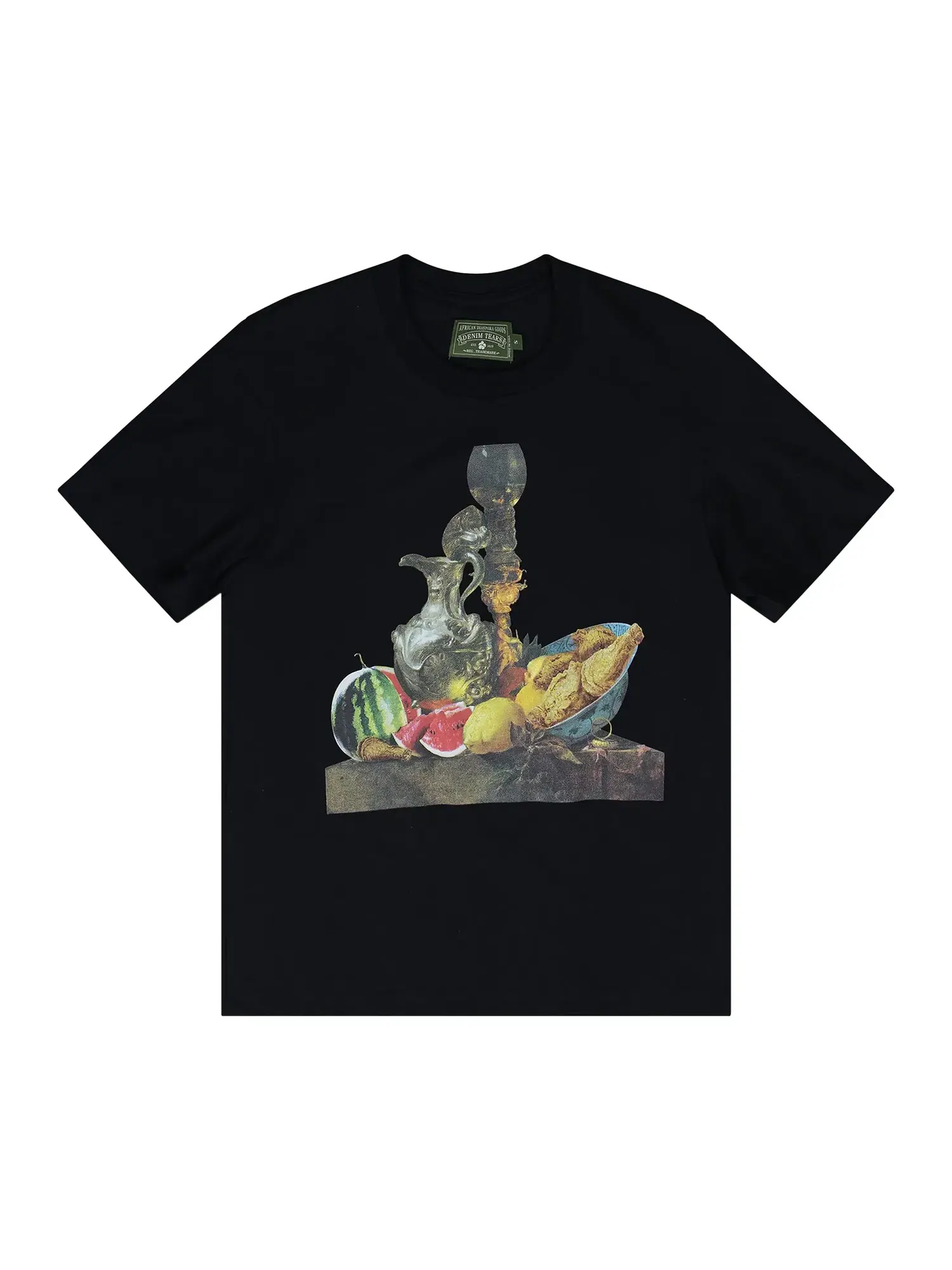 Футболка Denim Tears KMG Fruit Plate Tee — изображение 1 из 1, черный