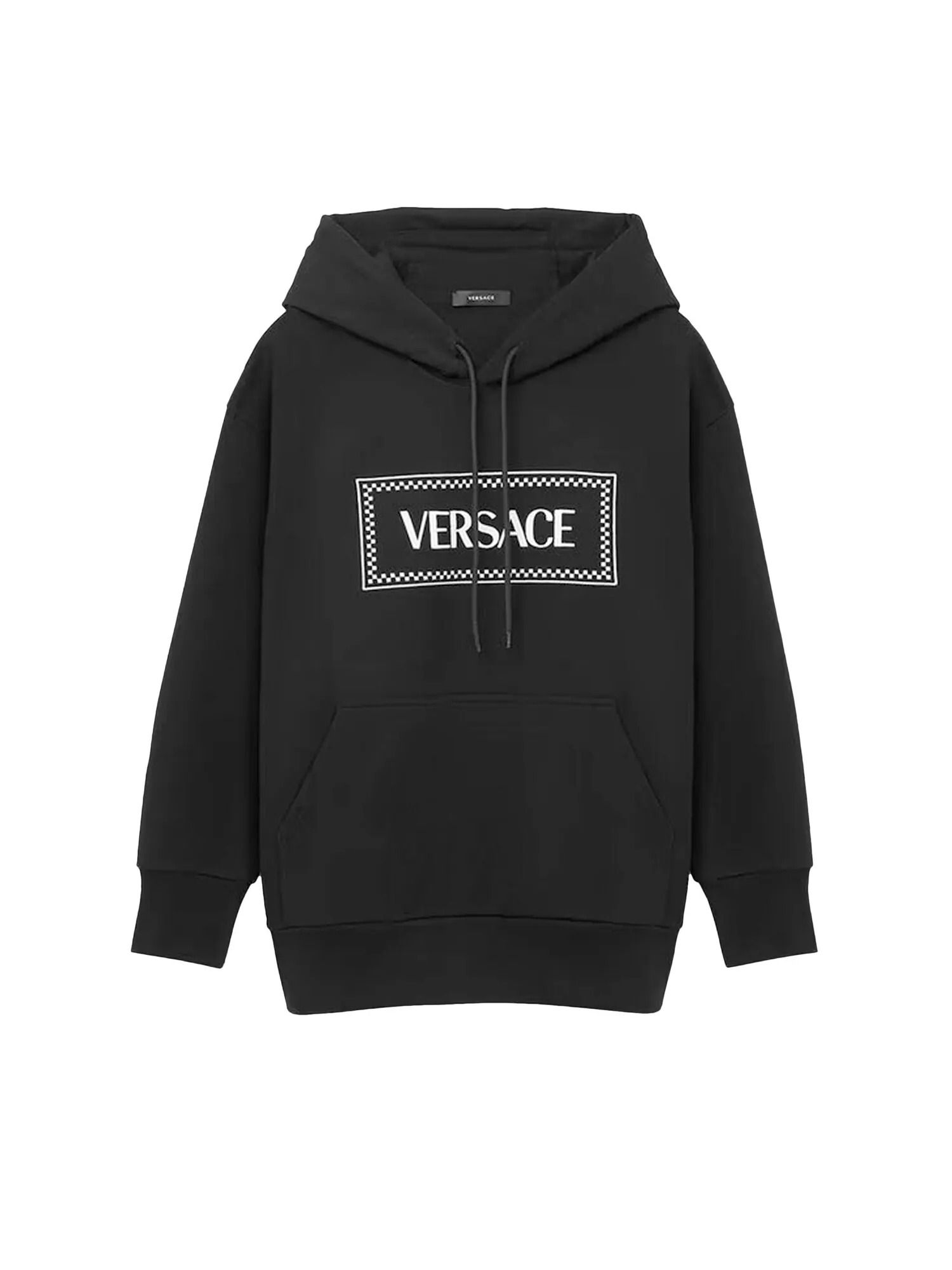 Худи Versace с вышитым логотипом — изображение 1 из 1, черный/белый