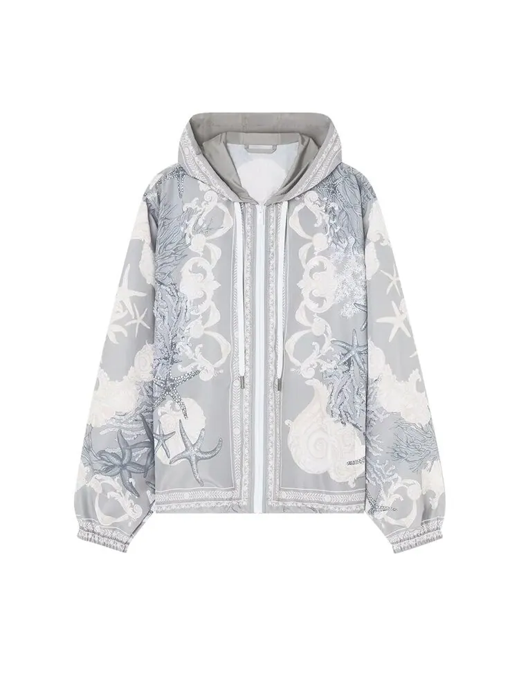 Куртка Versace La Vacanza Print Blouson — изображение 1 из 1, синий