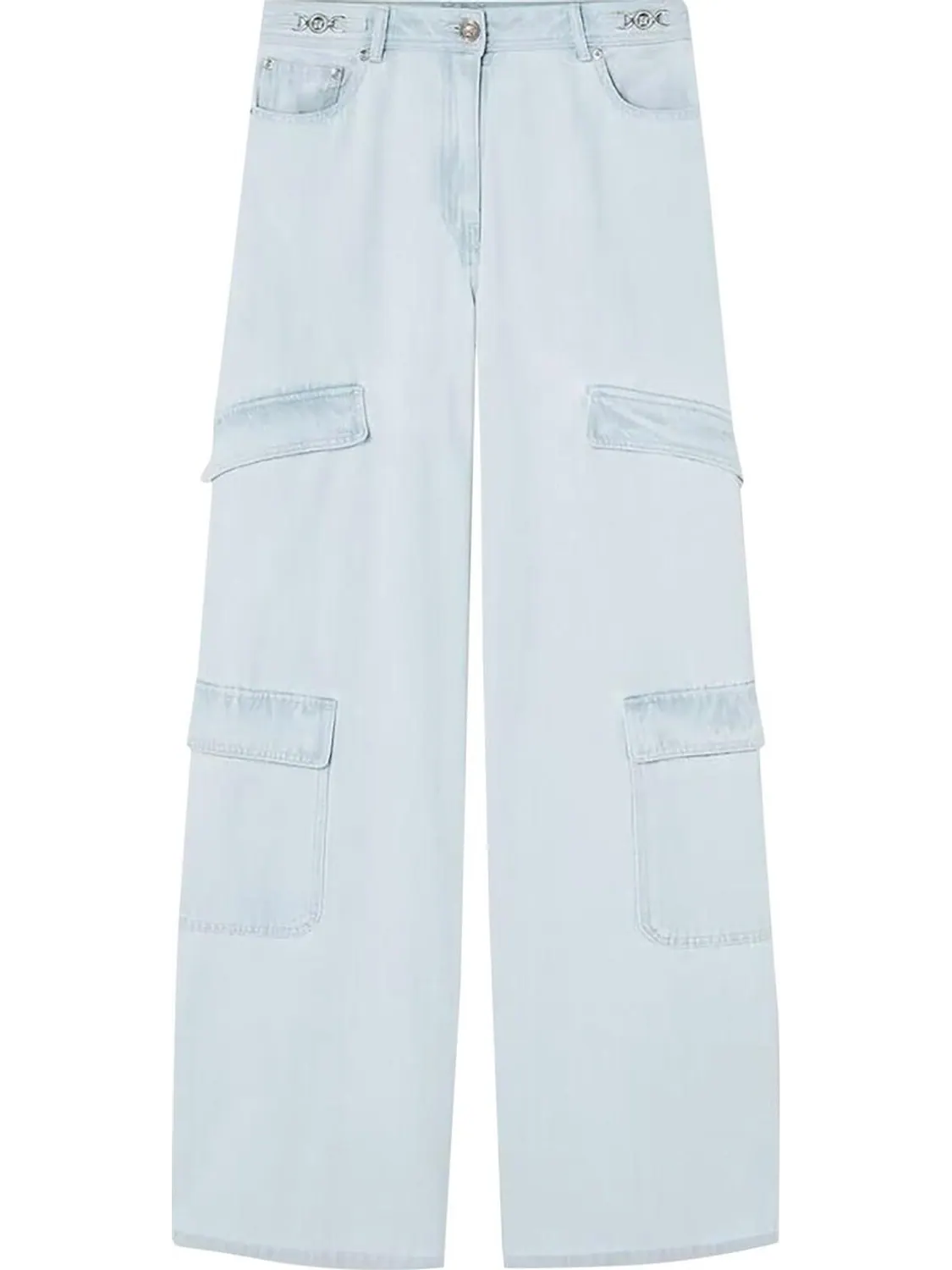 Брюки Versace Denim 'Light Blue Ice' — изображение 1 из 1, синий