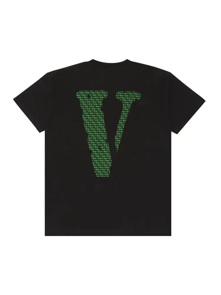 Футболка Vlone Friends Maxtrix — изображение 2 из 3, черно-зеленая