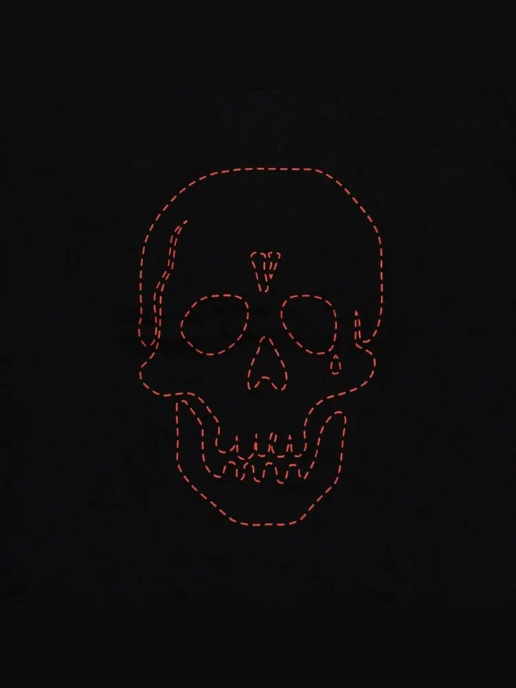 Футболка Vlone x Neighborhood Skull Short-Sleeve T-Shirt 'Black/Red' — изображение 3 из 3, черный