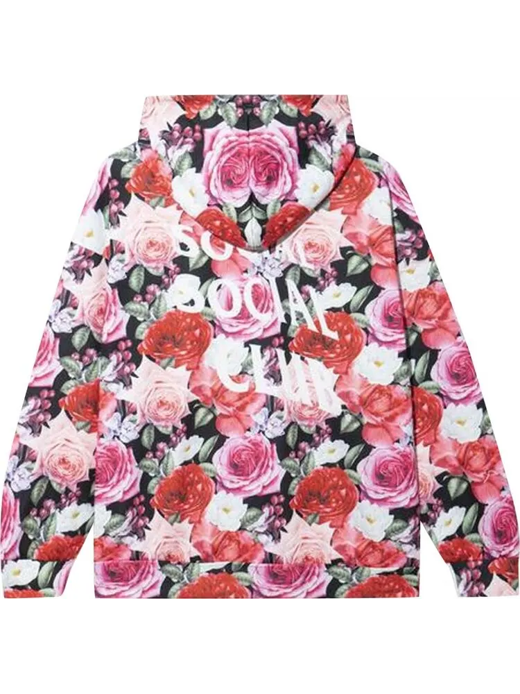 Худи Anti Social Social Club Guard Down Hoodie 'Flower' — изображение 2 из 2, розовый