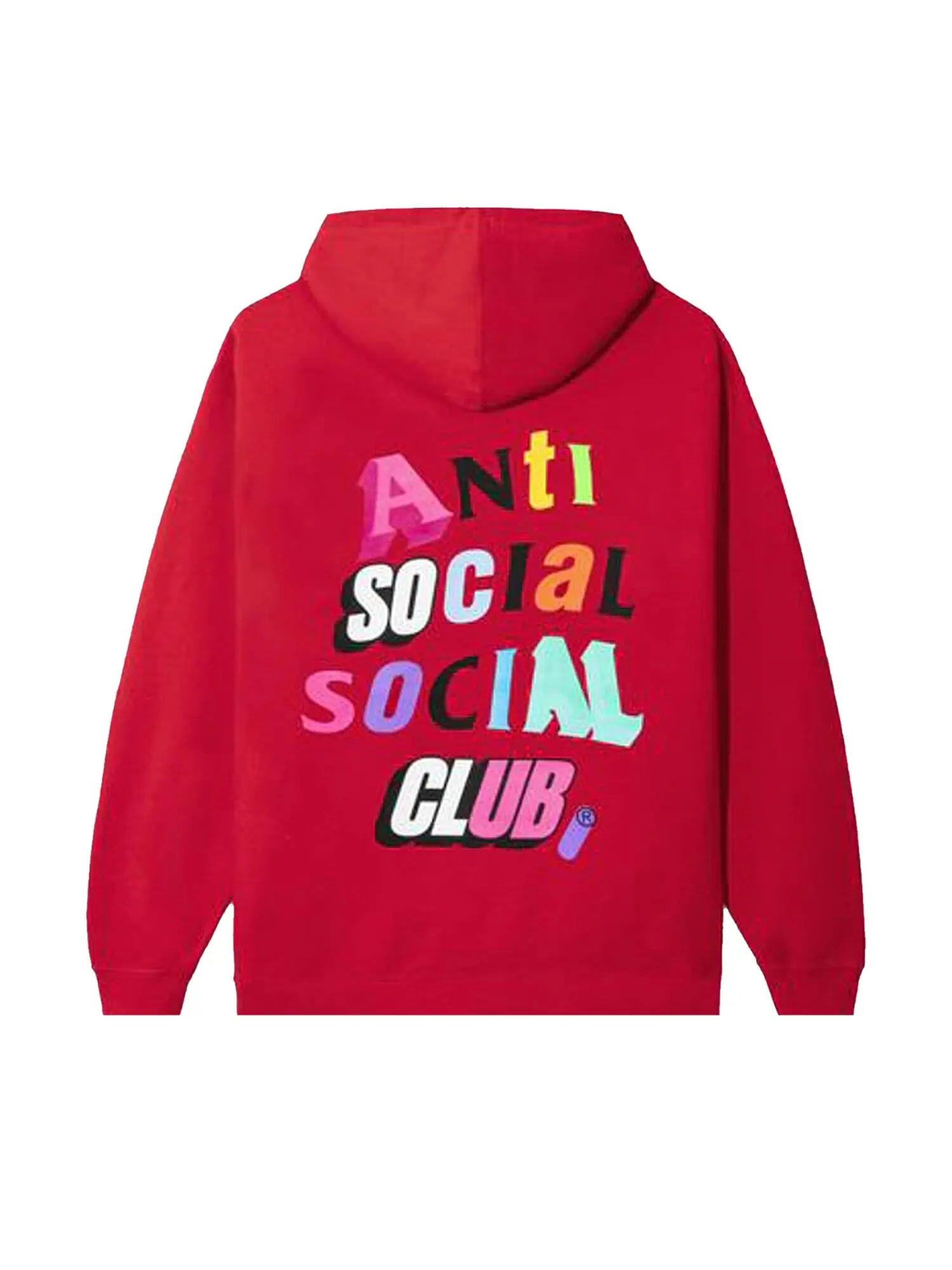 Толстовка Anti Social Social Club The Real Me — изображение 2 из 2, красный