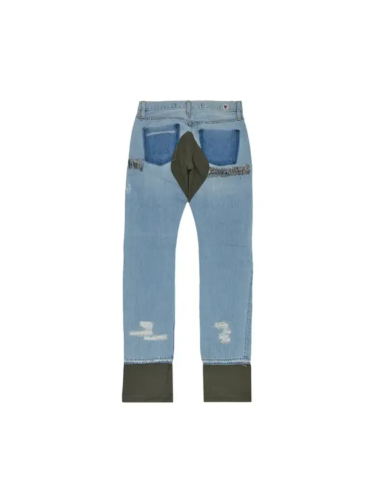 Vlone x Art Basel Canvas Jeans — изображение 2 из 3, синий