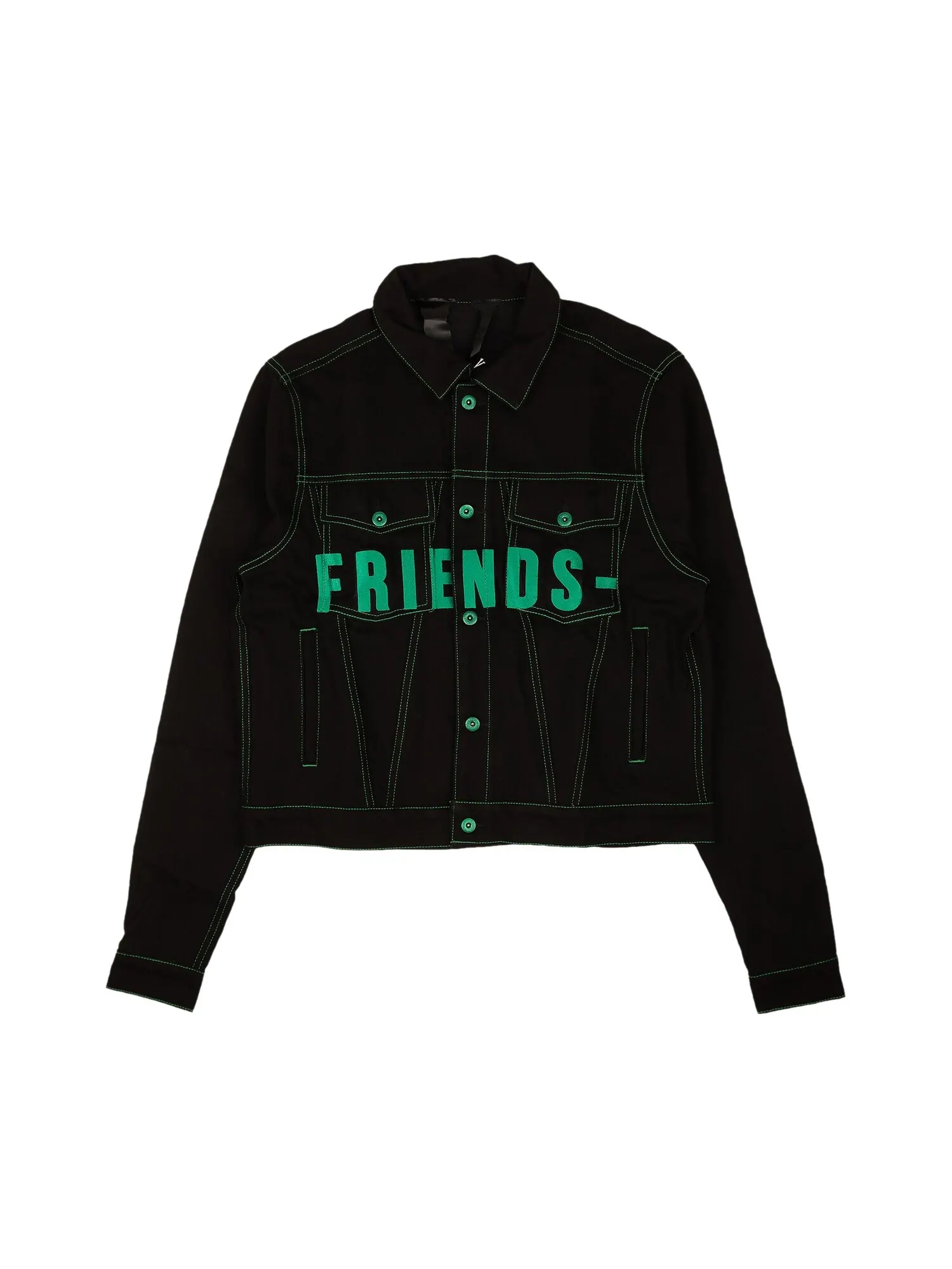 Джинсовая куртка Vlone Friends — изображение 1 из 2, черный/фиолетовый
