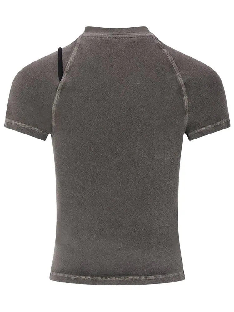 Футболка Ottolinger Deconstructed Rib T-Shirt 'Green' — изображение 2 из 2, зеленый