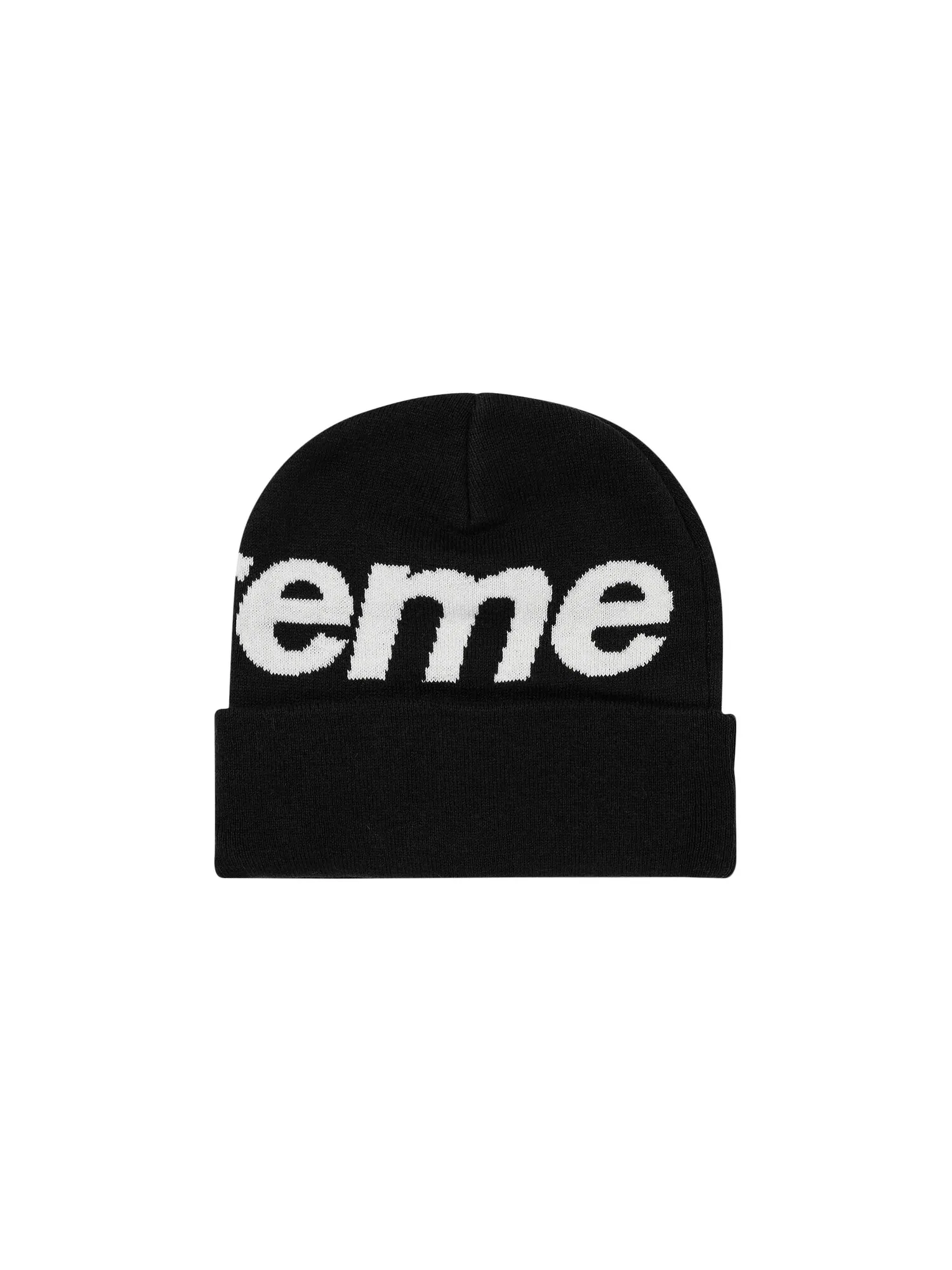 Шапка-бини Supreme с большим логотипом — изображение 2 из 3, черный