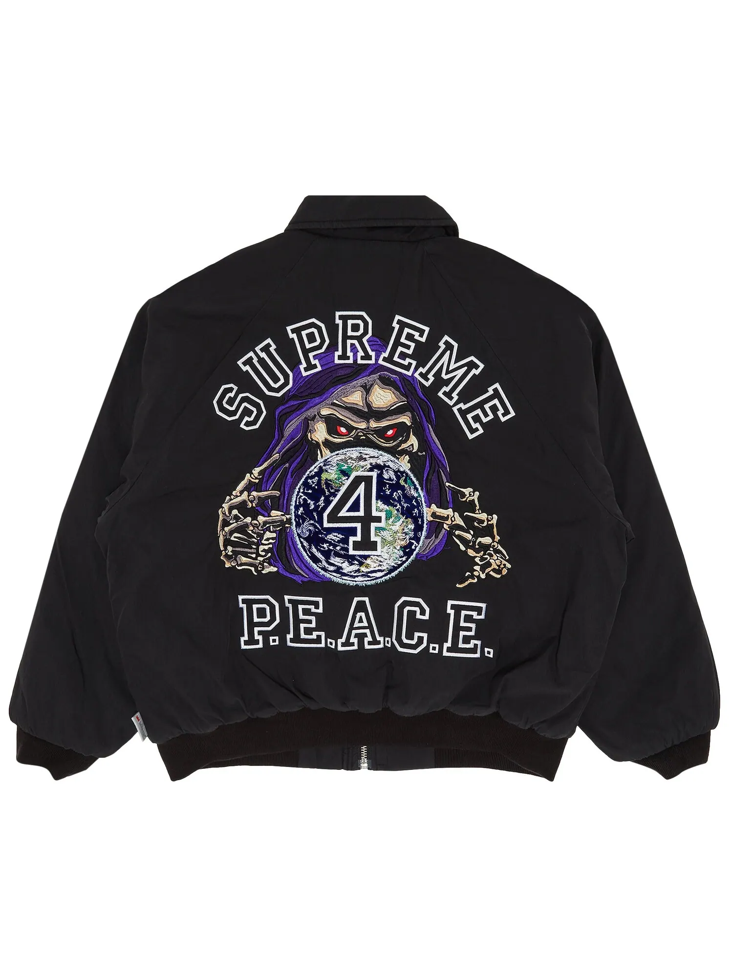 Рабочая куртка Supreme Peace с вышивкой — изображение 2 из 3, черный