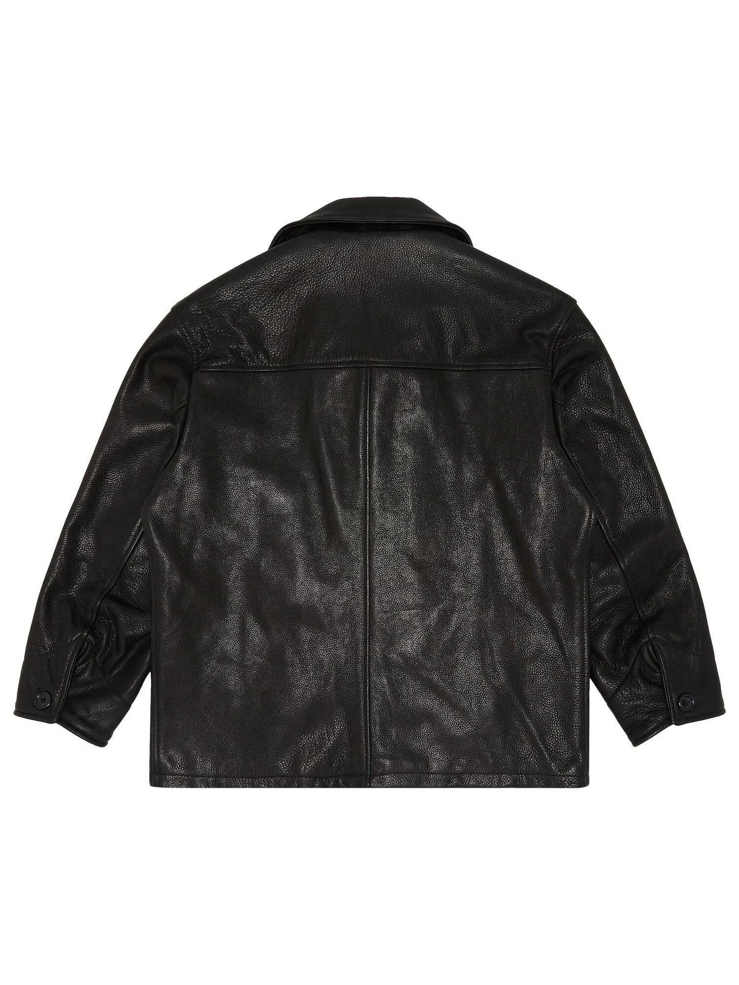 Кожаное автомобильное пальто Supreme x Schott — изображение 2 из 3, черный