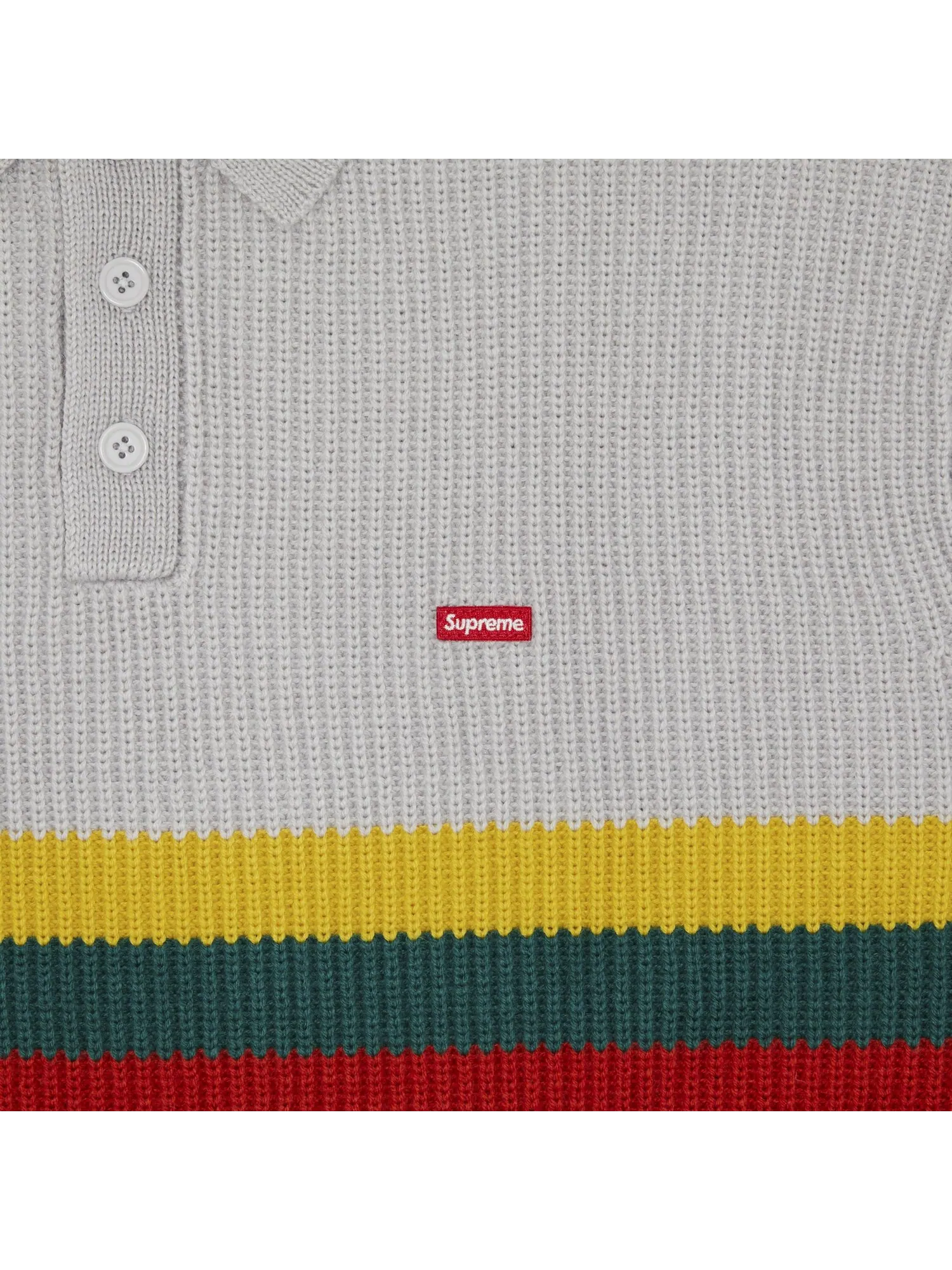 Свитер-поло Supreme Small Box — изображение 3 из 3, серый