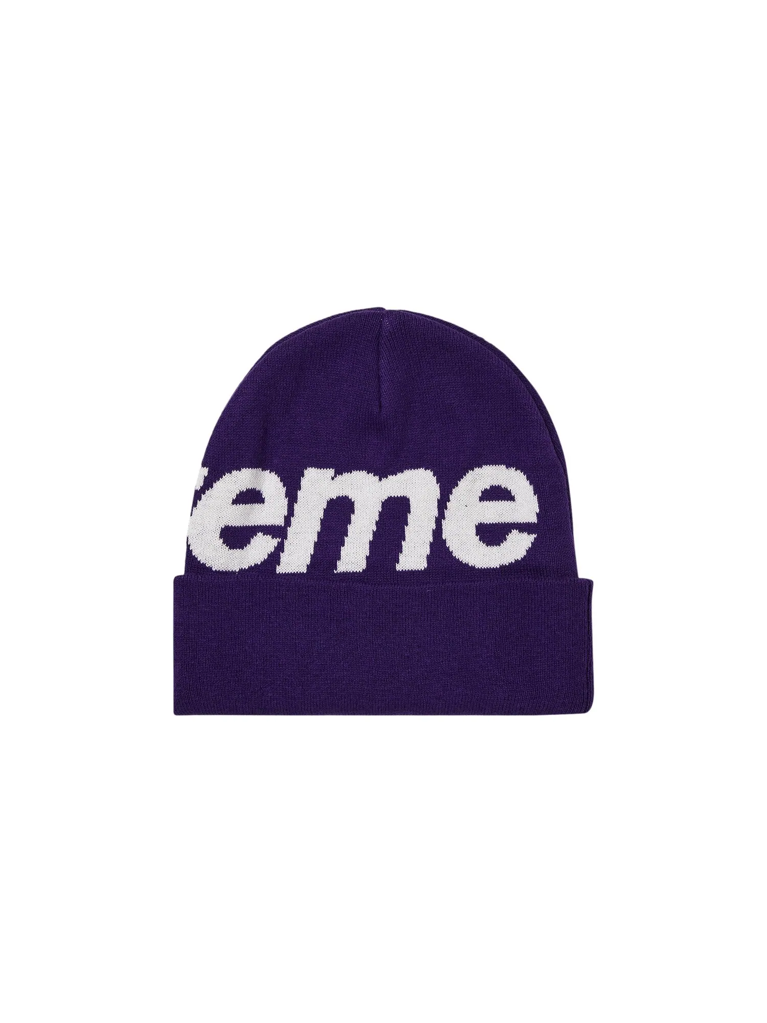 Шапка-бини Supreme с большим логотипом — изображение 2 из 3, фиолетовый