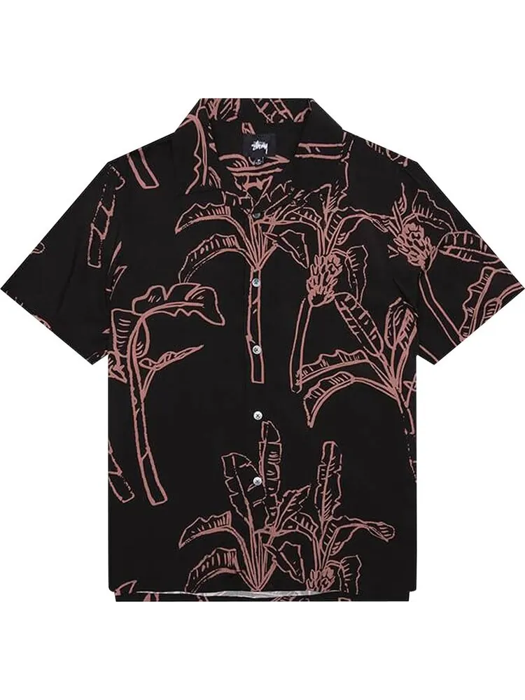 Рубашка Stussy Banana Tree Shirt 'Black' — изображение 1 из 2, черный