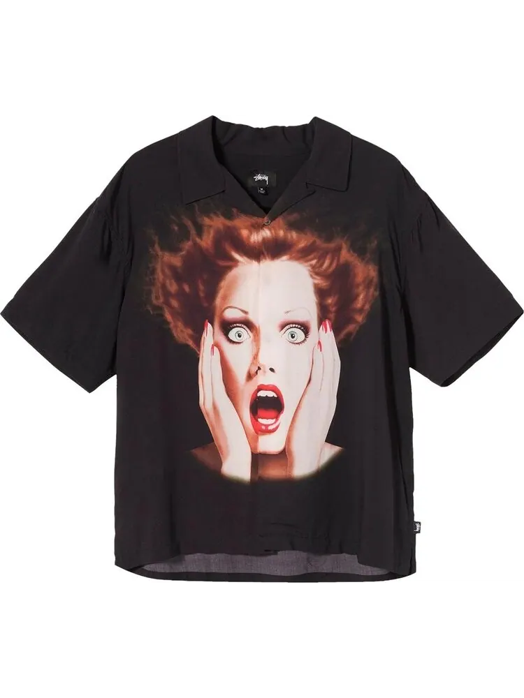 Рубашка Stussy Harumi Girl Shirt 'Black' — изображение 1 из 2, черный
